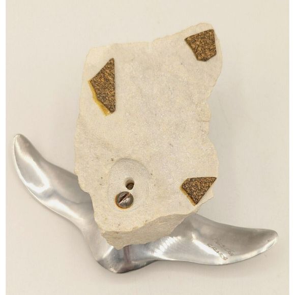 Hoselton Canadian Goose Sculpture on Sandstone MCM SIGNED/NUMBERED Vintage - Picture 7 of 11